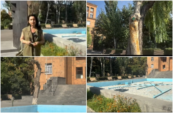 Ամռան այս տապին Մայր բուհի դիմացի շատրվանները չեն գործում. Սոնա Աղեկյան (տեսանյութ)